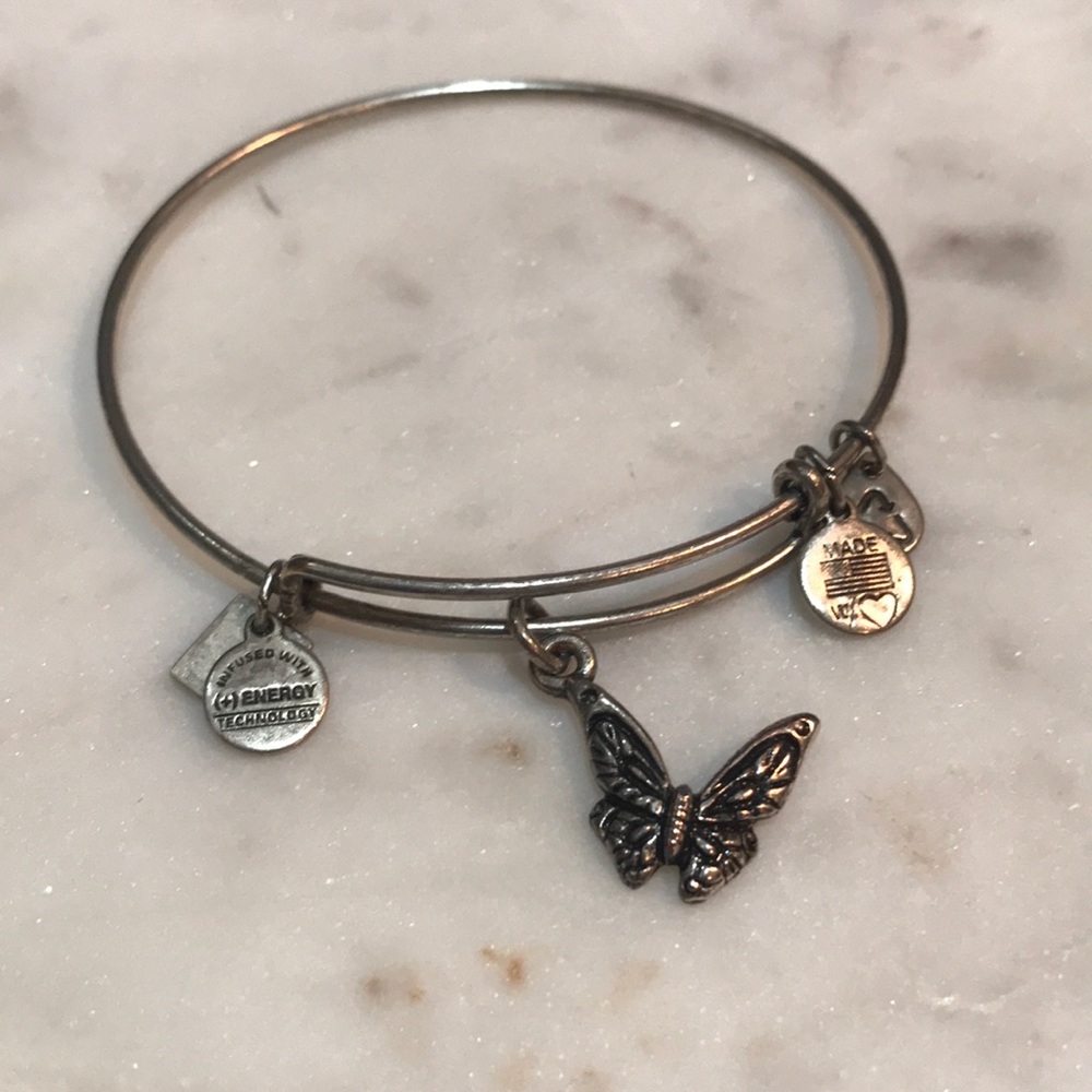 Alex and ani butterfly bracelet